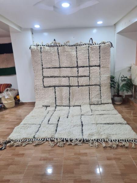 White Narim Marokkaans handgemaakt tapijt